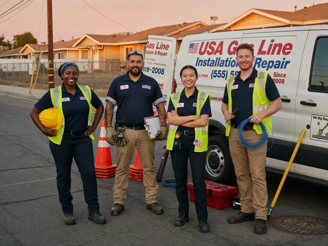Gas Line Installation company in Hallett, OK